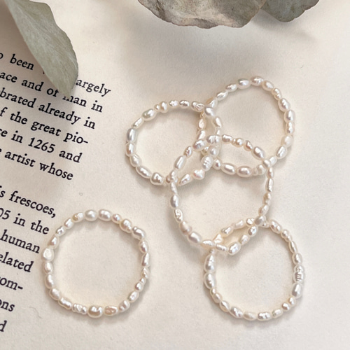 designsix｜BAROQUE PEARL 3 RING バロックパール ビーズ リング