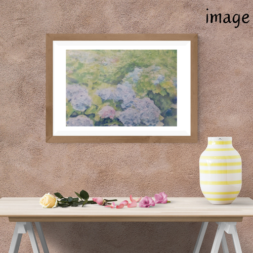 紫陽花 光(原画) 透明水彩、不透明水彩、コピック、その他 絵画