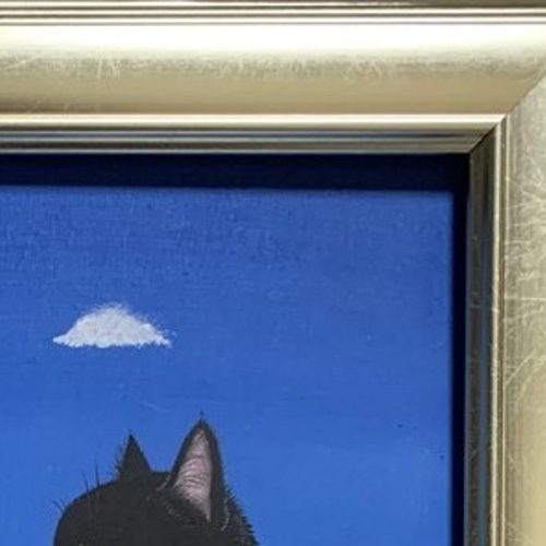 原画】「あなたしか見えない」／黒猫 絵画 猫心～にゃんはーと～ 通販