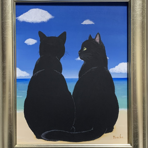 【みんな違って、みんないい。】　原画　アクリル画　猫　cat 愛猫がキャラクターに！ SMサイズキャンバスの猫ポップアート 「うちの