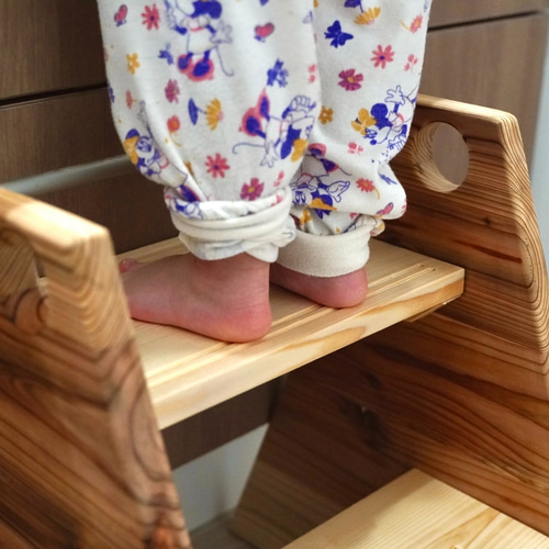 踏み台 子供用 ステップ台 無垢材 サイズ変更可能 食器・家具
