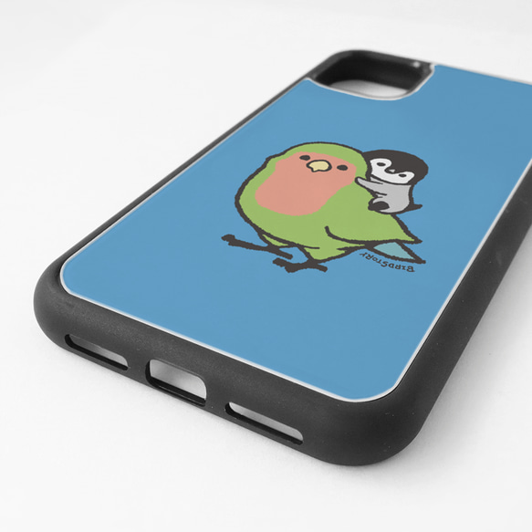 スマートフォンケース（PETIT BIRD / コザクラインコ×ペンギン） 7枚目の画像