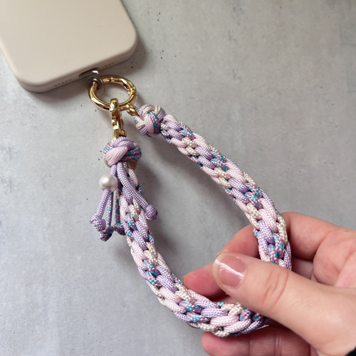 スマホハンドストラップ（パラコード） 携帯ストラップ わたしのパラ