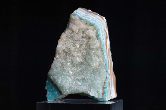 ミルフィーユ的美造形 パステルカラー 天然 アラゴナイト39g天然石 鉱物 標本｜アフガニスタン ヘルマンド州産 3枚目の画像