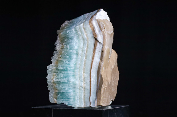 ミルフィーユ的美造形 パステルカラー 天然 アラゴナイト39g天然石 鉱物 標本｜アフガニスタン ヘルマンド州産 7枚目の画像