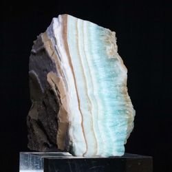 ミルフィーユ的美造形 パステルカラー 天然 アラゴナイト39g天然石 鉱物 標本｜アフガニスタン ヘルマンド州産 4枚目の画像