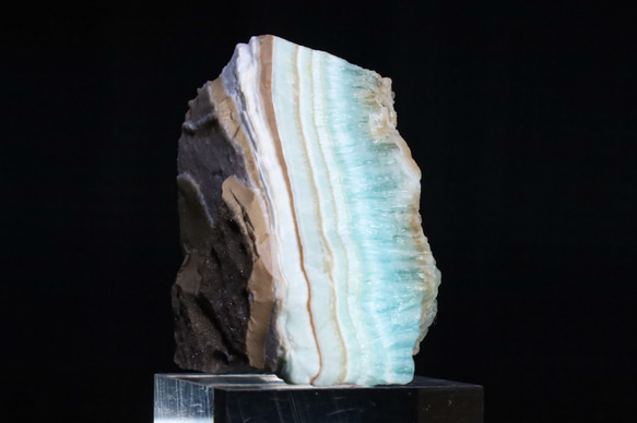 ミルフィーユ的美造形 パステルカラー 天然 アラゴナイト39g天然石 鉱物 標本｜アフガニスタン ヘルマンド州産 4枚目の画像