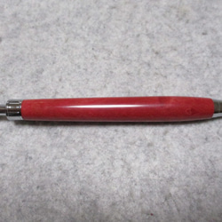 ピンクアイボリー　リップマーク　「桃色の象牙」　ガラスコート仕上げ　木軸ボールペン(シャープペンシル)　希少材  　 3枚目の画像