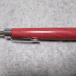 ピンクアイボリー　リップマーク　「桃色の象牙」　ガラスコート仕上げ　木軸ボールペン(シャープペンシル)　希少材  　 6枚目の画像