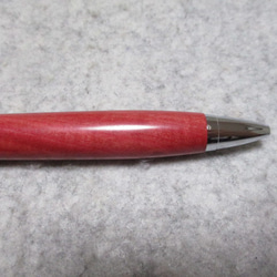 ピンクアイボリー　リップマーク　「桃色の象牙」　ガラスコート仕上げ　木軸ボールペン(シャープペンシル)　希少材  　 7枚目の画像