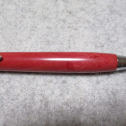 ピンクアイボリー　リップマーク　「桃色の象牙」　ガラスコート仕上げ　木軸ボールペン(シャープペンシル)　希少材  　 5枚目の画像