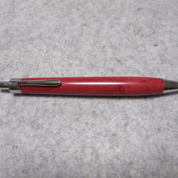ピンクアイボリー　リップマーク　「桃色の象牙」　ガラスコート仕上げ　木軸ボールペン(シャープペンシル)　希少材  　 1枚目の画像
