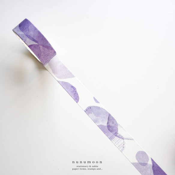 nunumoon original　コラージュ風　マスキングテープ　purple dream　11059 2枚目の画像