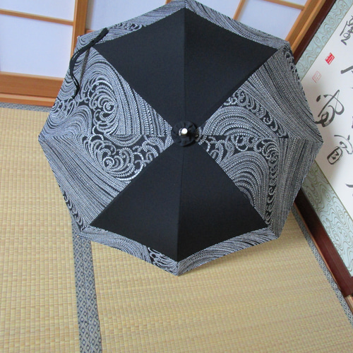 着物日傘　リメイク日傘　ハンドメイド日傘 着物リメイク日傘＊花柄の浴衣反物から作った日傘, Kimono
