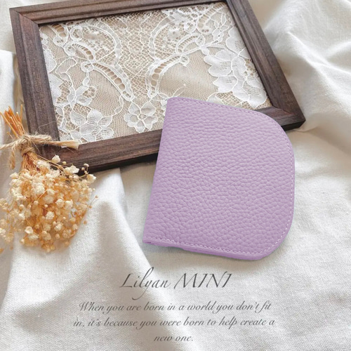 【箱つき極美品】モノグラム長財布 アイボリー/ラベンダー サマンサタバサ Samantha Thavasa スマートバイカラー 長財布