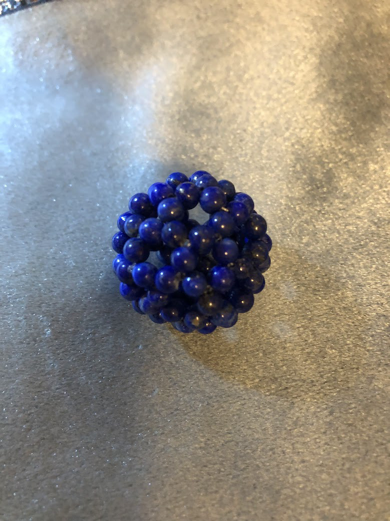 神聖幾何学フラーレン　ラピスラズリ4㎜