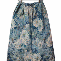 絵画フラワーデザイン　ゴブラン織り　フレアスカート 3枚目の画像