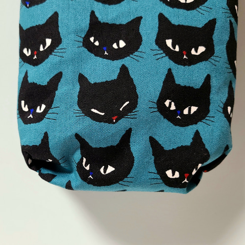 ハンドメイド スマホポシェット ショルダーバッグ サコッシュ 猫柄