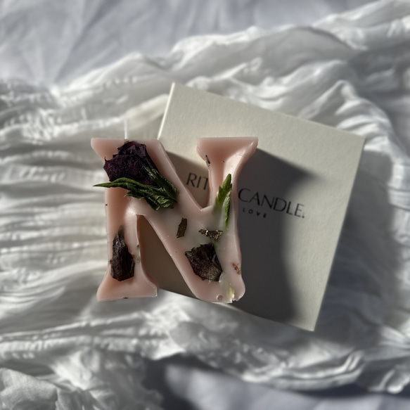 イニシャルキャンドル【N】Pink その他インテリア雑貨 Ritta. 通販 