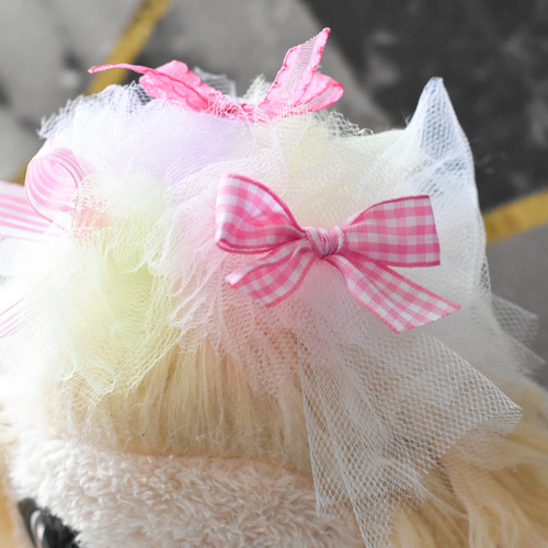 犬 猫 リボン】ふわふわキャンディリボン ペット服・アクセサリー 