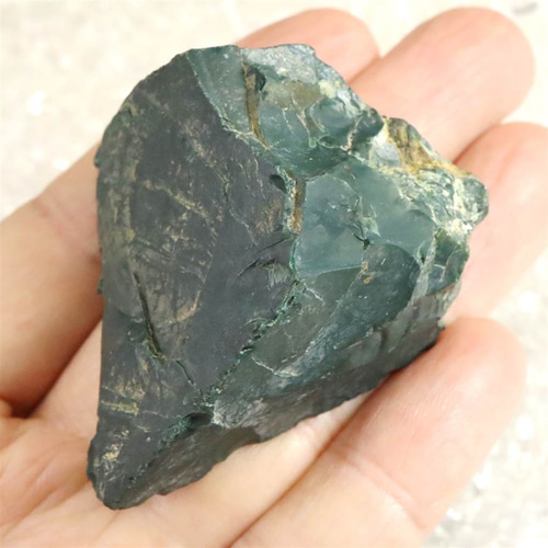 出雲碧玉 出雲石 原石 61.0g ディレクトリーカード付 #63696 天然石