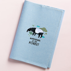 【手帳カバーB6サイズ】マレーバク「GARDENERS of the FOREST」刺繍 7枚目の画像