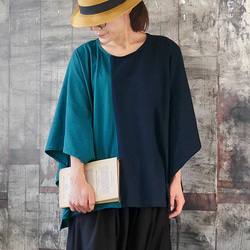 裾変形＊ドルマンスリーブ＊ゆったりプルオーバー＊トップス＊Tシャツ