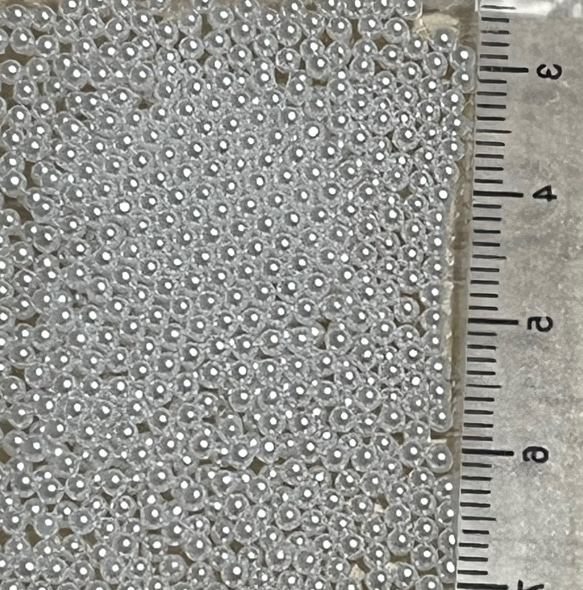 まんまる　穴無しパール　極小2mm600個 1枚目の画像