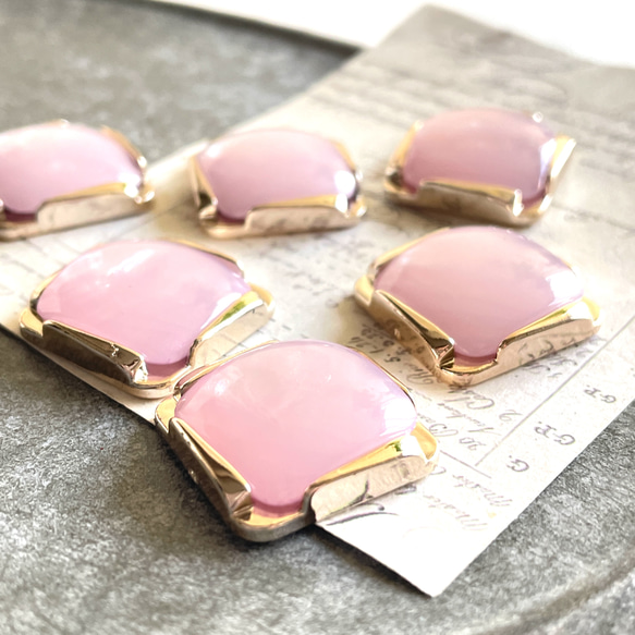 6pcs★cabochon・ square macaron（カボション) 2枚目の画像