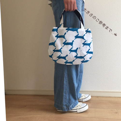 ⚮̈ ʾʾぷっくりまあるいタックバッグ 手提げ ⚮̈ minä perhonen⚮̈