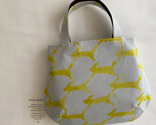 ⚮̈ ʾʾぷっくりまあるいタックバッグ 手提げ ⚮̈ minä perhonen⚮̈