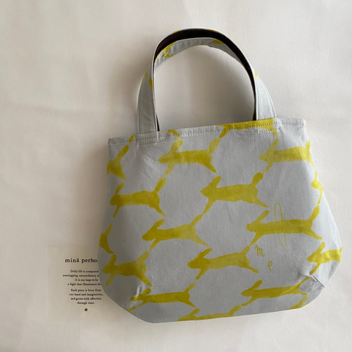 ⚮̈ ʾʾぷっくりまあるいタックバッグ 手提げ ⚮̈ minä perhonen⚮̈