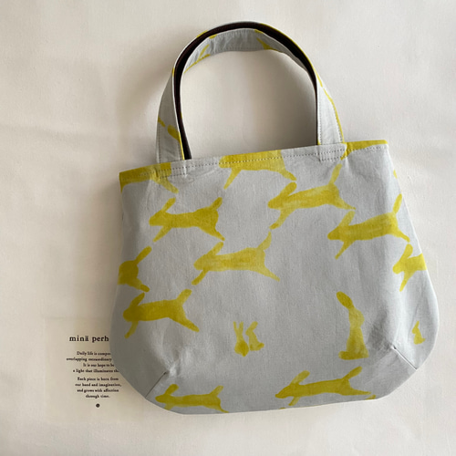 ⚮̈ ʾʾぷっくりまあるいタックバッグ 手提げ ⚮̈ minä perhonen⚮̈