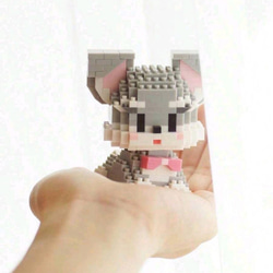 ナノブロックマイクロブロック レゴ愛犬いぬパグシュナウザー可愛い 14枚目の画像
