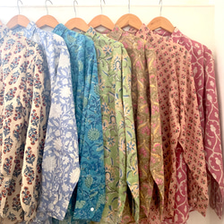 30%Off》インド綿 ブロックプリント シャツ シャツ nidhi 通販