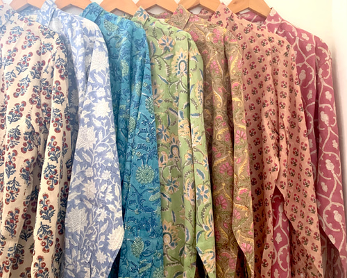 30%Off》インド綿 ブロックプリント シャツ シャツ nidhi 通販