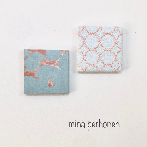 mina perhonen ミナペルホネン ファブリックパネル 2点セット mina perhonen ミナペルホネン ファブリックパネル 2点セット