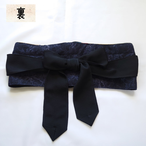 d15☆3L マキシ丈ドレス サッシュベルト付 黒留袖 パーティー 着物