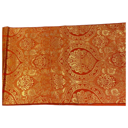 正絹　付け帯　袋帯　橙　金彩　上品　簡単装着　二部式　二重太鼓　作り帯 4枚目の画像