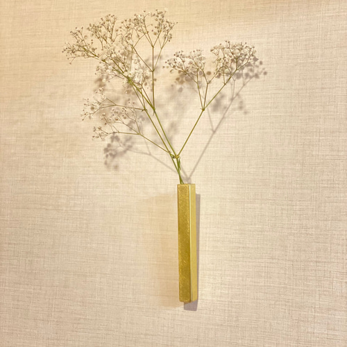 一輪挿し 花器 花入れ 花生け 花瓶 真鍮製 真鍮製 一輪挿し 壁掛け 花瓶 ストレート 花器 贈り物 インテリア