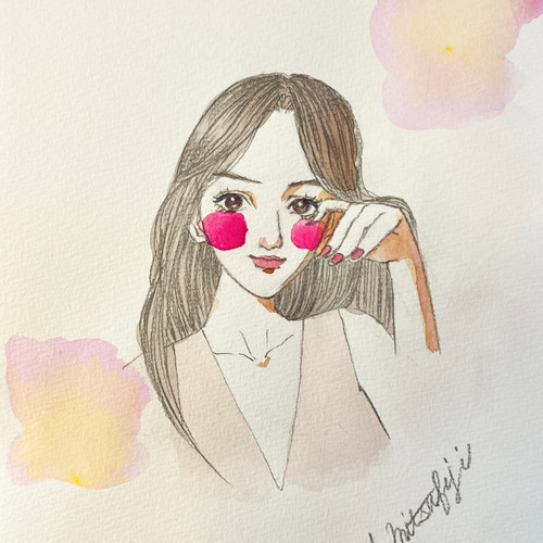 手描きイラスト★専用ページ Yahoo!オークション - オリジナル手描きイラスト 「DECO・ガール