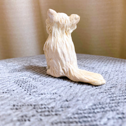 m様専用ページ　セミオーダー　チワワ　ロングコート　ミニチュア　犬　フィギュア　オブジェ 6枚目の画像