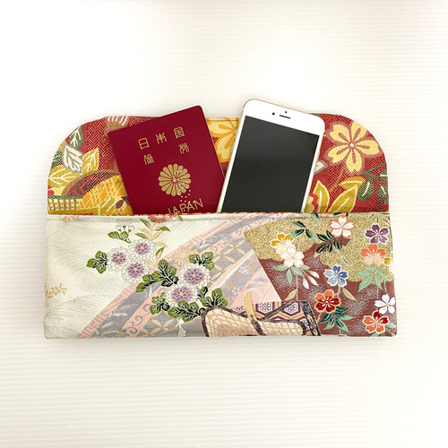 帯リメイクマルチケース通帳入れパスポート入れお薬手帳入れご祝儀袋