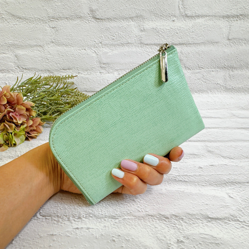 small wallet 【シボ革/ブラック】 三つ折り財布 chi.wata 通販