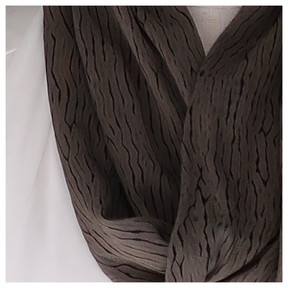 絹　絞りのスヌード　　着物リメイク 2枚目の画像