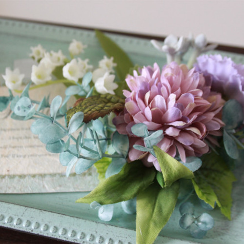 【mku さま】 ୨୧ * フラワーレリーフ アンティークプレート acacia4820230721-5_1000x.jpg?v