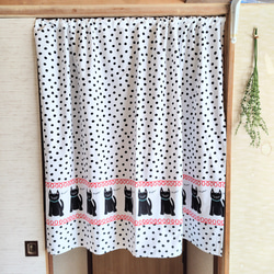 みはみはママ ブルー 素敵なバラ柄カフェカーテン バランスカーテン