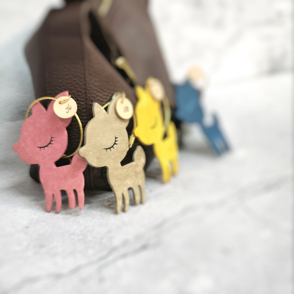 母の日にかわいいプレゼント♥一緒に連れてって ほんわかバンビ 名入れ  