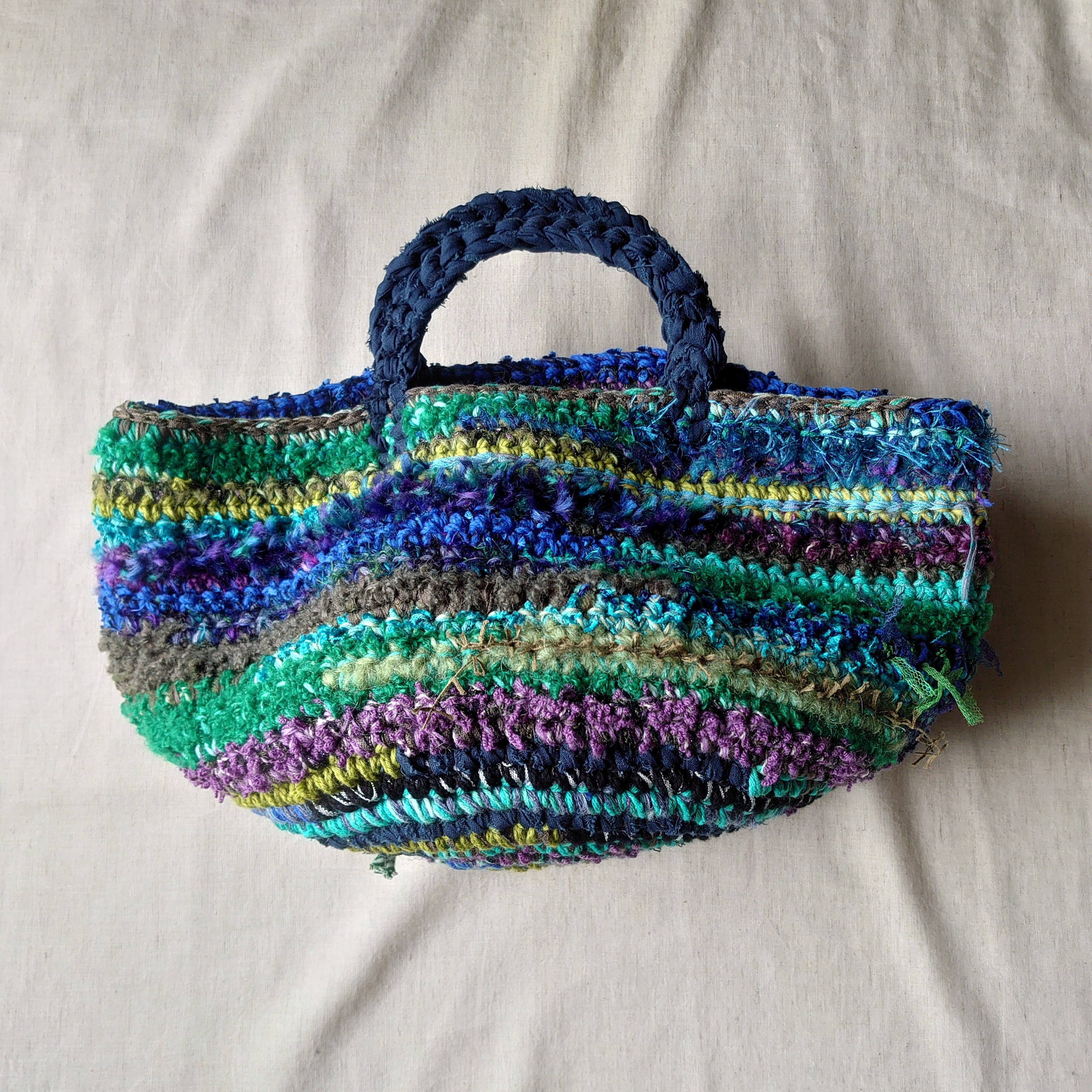 もけもけバッグ/ブルーグリーン 6,162円