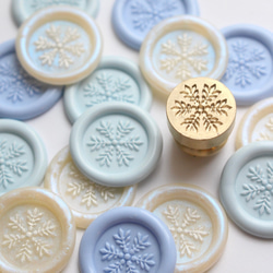 Wax seal stamp │ Snow flake │ シーリングスタンプ【15mm】 1枚目の画像